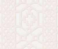 Thumbnail for Schumacher - Zanzibar Trellis Matte - Blush - Elsie de Wolfe Inspired Designer Cushion Cover - Handmade Throw Pillow - Luxury Home Decor