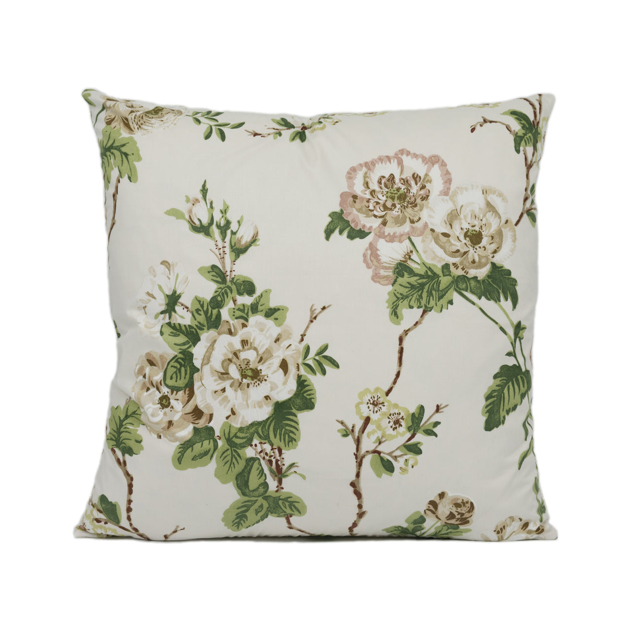 Schumacher - Betty Chintz - Quiet Pink - Lush Floral Cushion Cover - Handmade Throw Pillow - Designer Home Décor