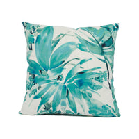 Thumbnail for Chivasso - Jungle Like - Teal - Botanical Tropical Leaf Print Cushion Cover - Handmade Throw Pillow - Designer Home Décor