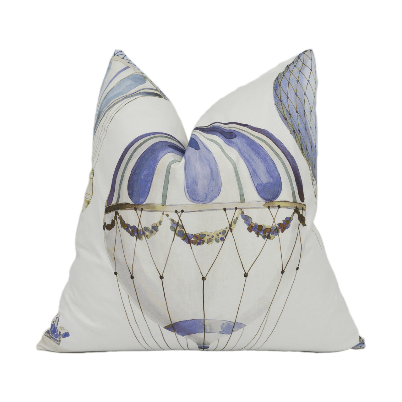 Manuel Canovas - L'Envol - Ciel - Whimsical Hot Air Balloon Designer Cushion Cover - Handmade Throw Pillow - Designer Home Décor