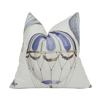 Thumbnail for Manuel Canovas - L'Envol - Ciel - Whimsical Hot Air Balloon Designer Cushion Cover - Handmade Throw Pillow - Designer Home Décor