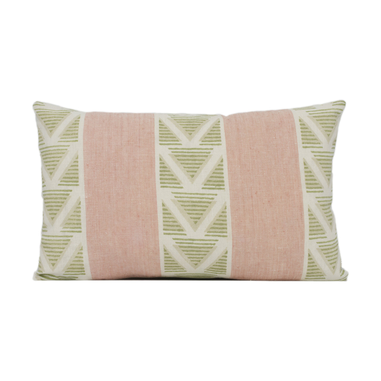 Anna French x Thibaut - Burton Stripe - Blush / Green - Classic Striped Geometric Designer Cushion Cover Luxury Throw Pillow Designer Home