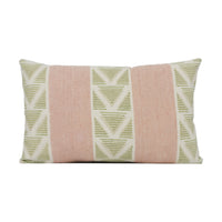 Thumbnail for Anna French x Thibaut - Burton Stripe - Blush / Green - Classic Striped Geometric Designer Cushion Cover Luxury Throw Pillow Designer Home