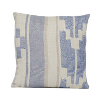 Thumbnail for Andrew Martin - Indus - Denim - Rustic Woven Geometric Cushion Cover Handmade Throw Pillow Designer Home Décor