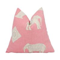 Thumbnail for Andrew Martin - Bolo - Pink - Painterly Indian Elephant Designer Cushion Cover Handmade Throw Pillow Luxury Home Décor