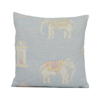 Thumbnail for Andrew Martin - Bolo - Powder - Painterly Indian Elephant Designer Cushion Cover - Handmade Throw Pillow Luxury Home Décor