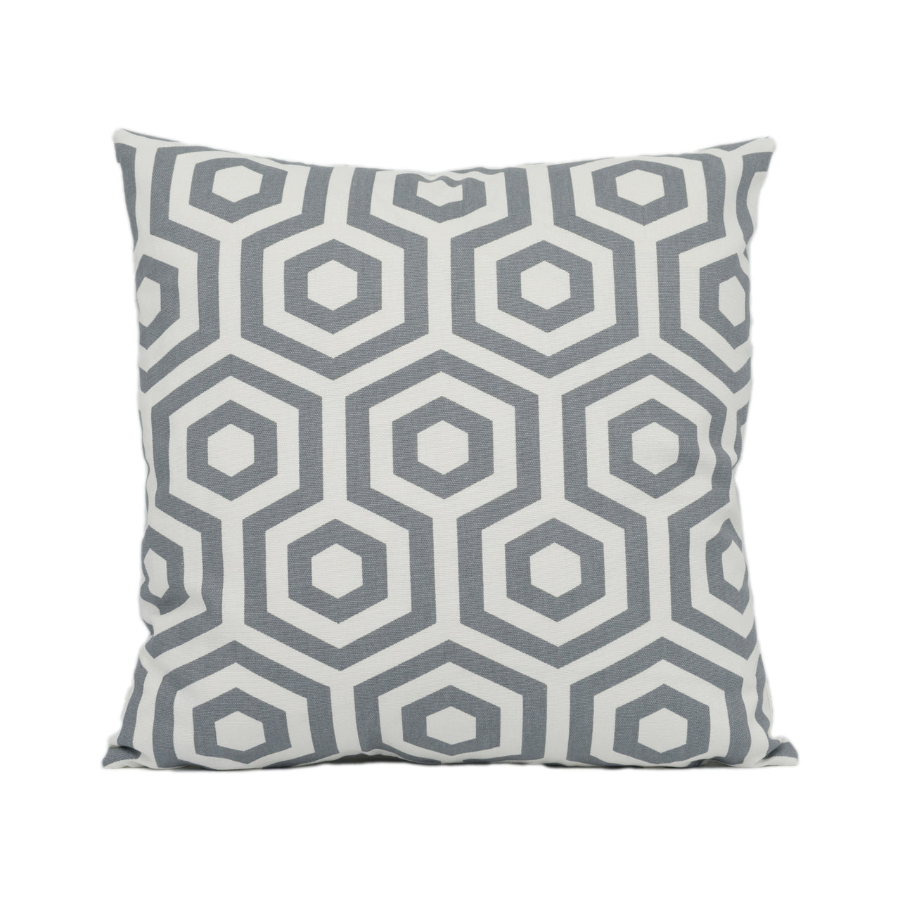 Prestigious - Hex - Stone - Striking Retro Style Geometric Cushion Cover Handmade Throw Pillow Designer Home Décor