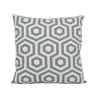 Thumbnail for Prestigious - Hex - Stone - Striking Retro Style Geometric Cushion Cover Handmade Throw Pillow Designer Home Décor