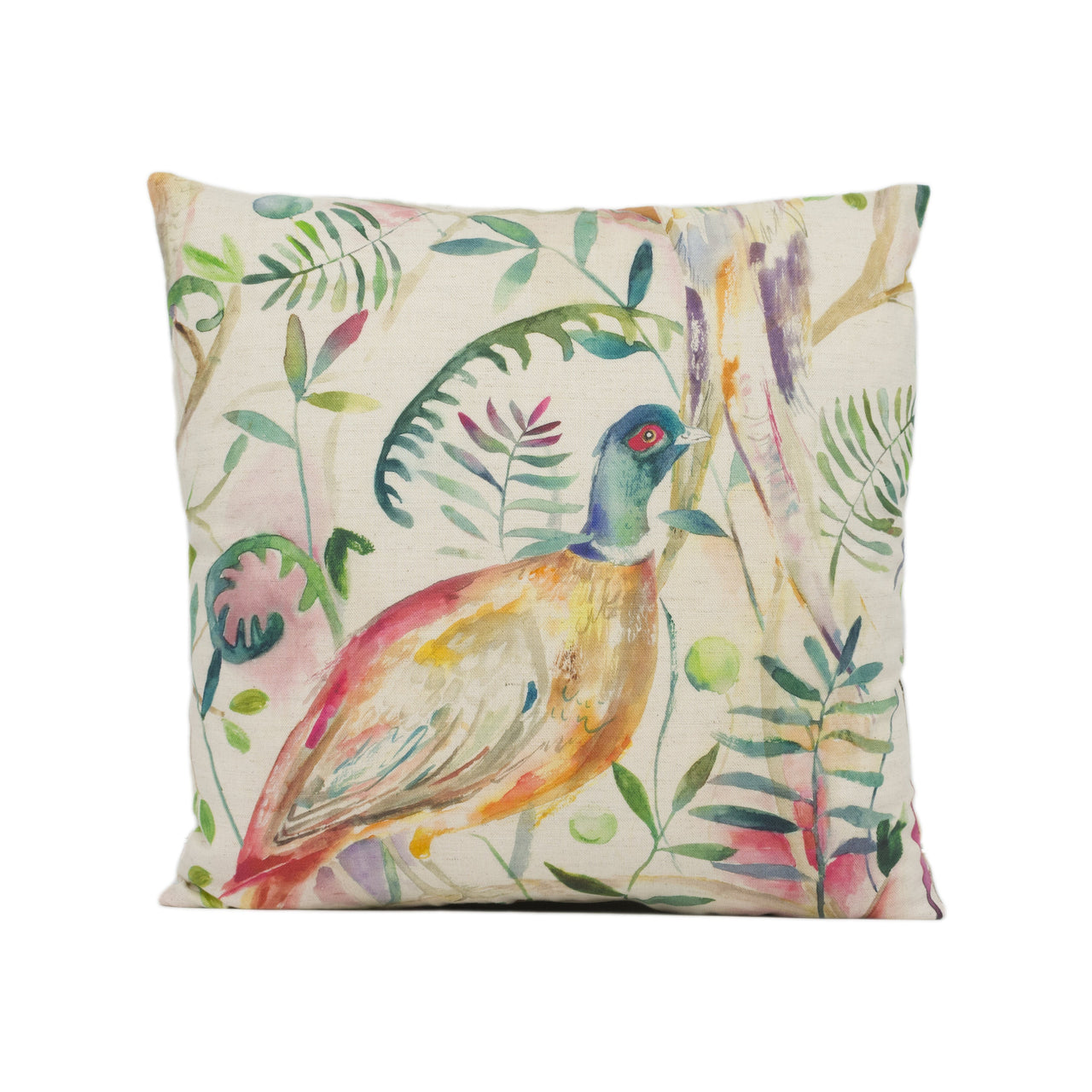 Voyage - Graystoke - Fig - Countryside Pheasant Fowl Cushion Cover - Handmade Throw Pillow - Designer Home Décor