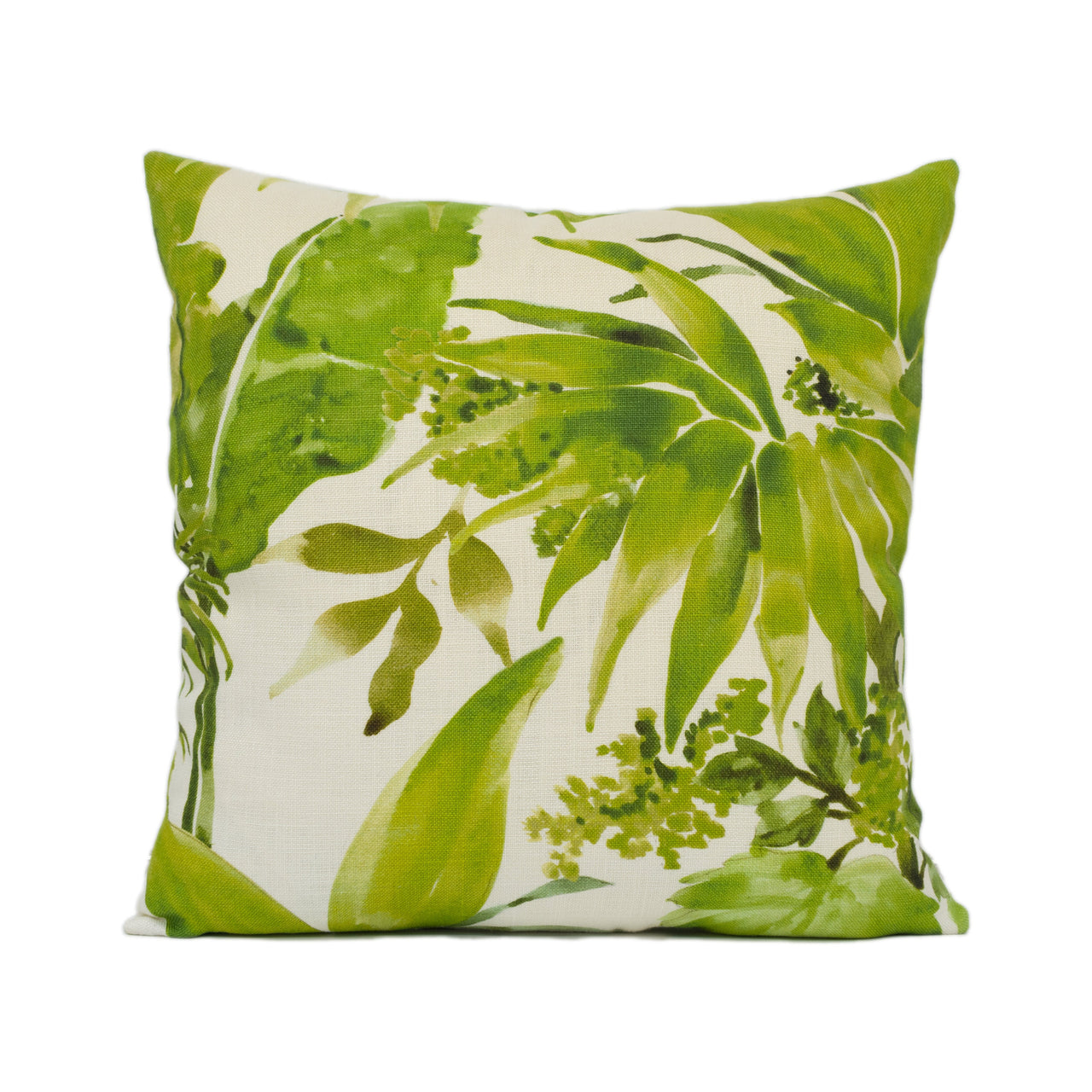 Chivasso - Jungle Like - Green - Botanical Tropical Leaf Print Cushion Cover - Handmade Throw Pillow - Designer Home Décor