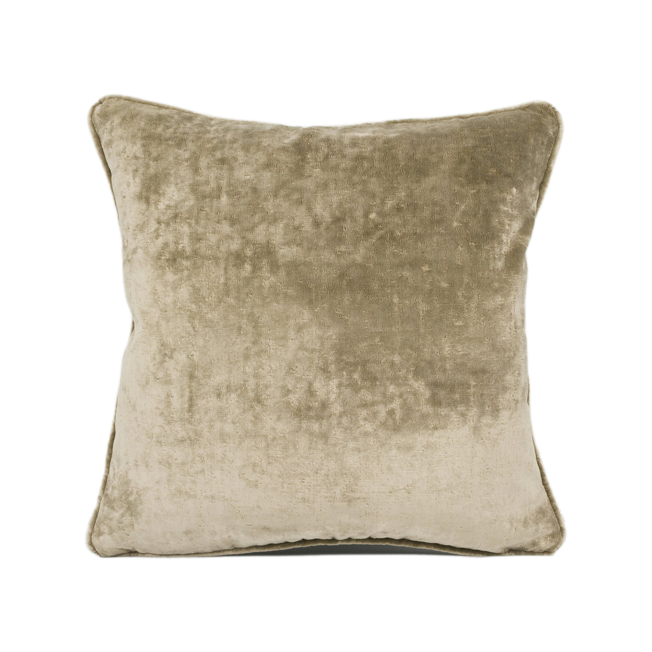 Zoffany - Curzon - Sable - Opulent Plush Velvet Cushion Cover - Self Piped Throw Pillow - Designer Home Décor