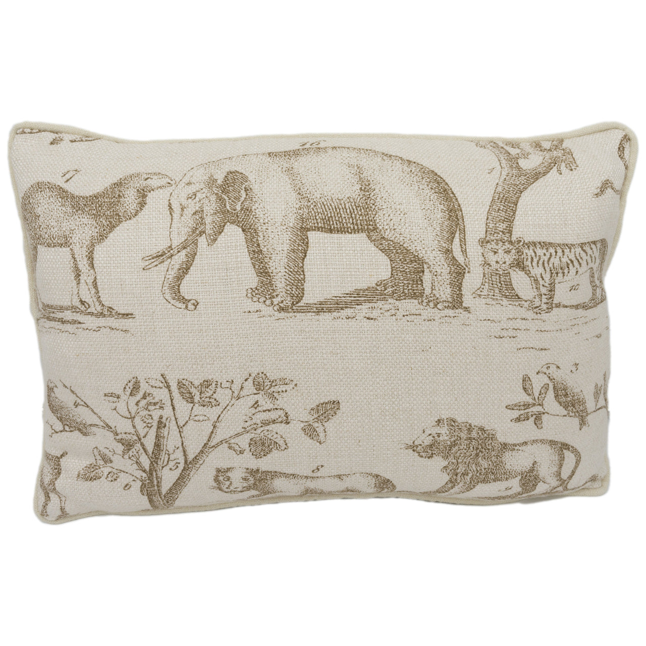 Andrew Martin - Jungle - Linen - Contrast Piped Stunning Cushion Cover Throw Pillow Home Decor