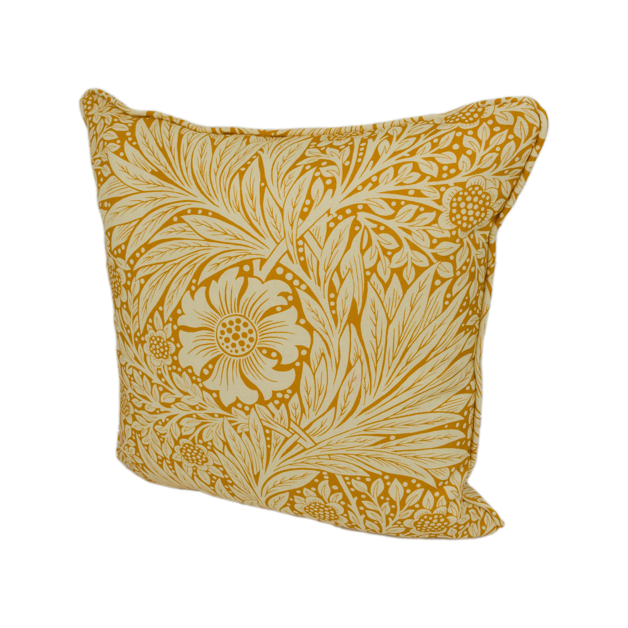 William Morris & Ben Pentreath - Marigold - Cream / Orange - Funky Bright Floral Cushion Cover - Handmade Throw Pillow - Designer Home Décor