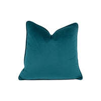 Thumbnail for Sumptuous Designer Teal Velvet Cushion Cover - Handmade Throw Pillow Designer Home Decor