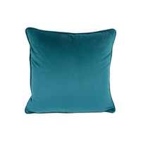 Thumbnail for Sumptuous Designer Teal Velvet Cushion Cover - Handmade Throw Pillow Designer Home Decor