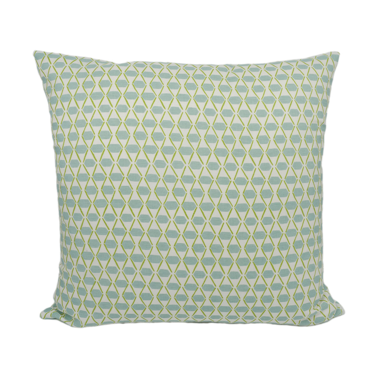 Thibaut - Denver - Spa Blue and Green - Whimsical Geometric Cushion Cover - Handmade Throw Pillow -Designer Home Décor