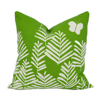 Thumbnail for Vera Neumann for Schumacher - Fern Silhouette - Green - Crisp Graphic Botanical Designer Cushion Cover - Handmade Throw Pillow - Luxury Home