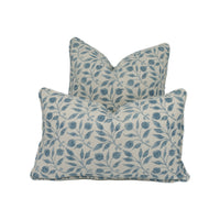 Thumbnail for William Morris - Rosehip - Mineral Blue - Cushion Cover Throw Pillow Designer Home Decor