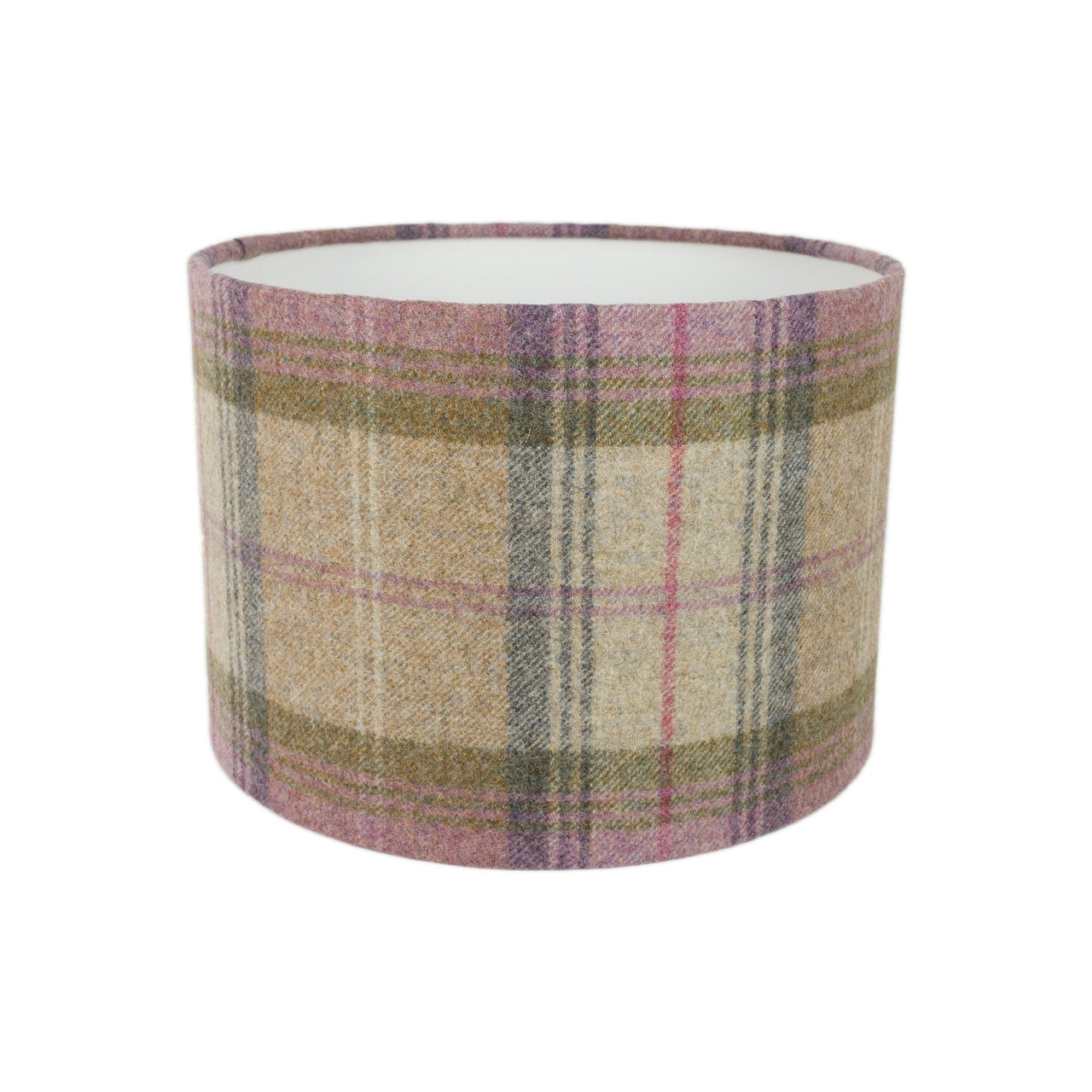 Abraham Moon - Stroud - Heather - Lampshade - Ceiling Light -  Stunning Bright Tartan Plaid - Handmade Designer Home Décor