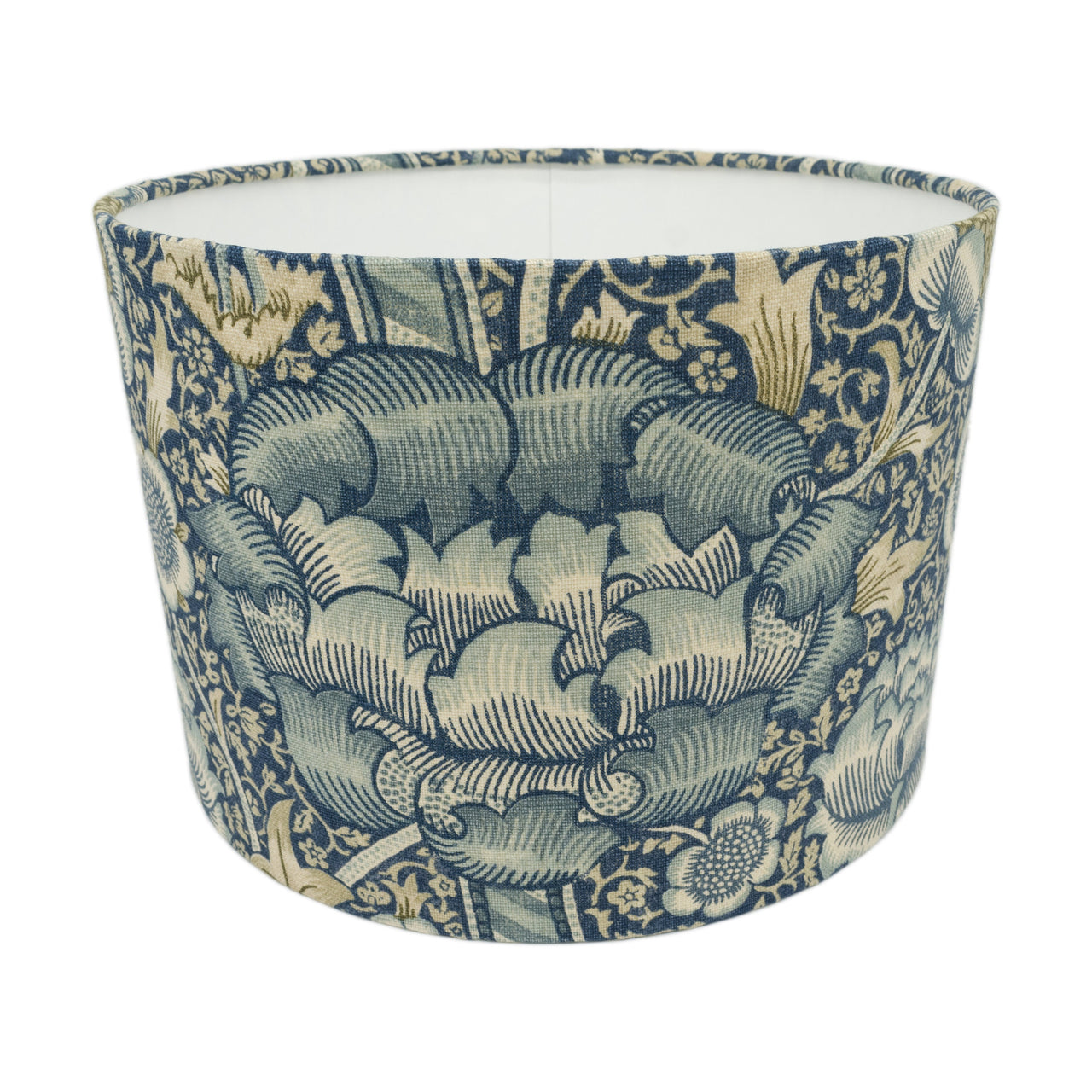 William Morris - Wandle - Blue / Stone - Lampshade - Ceiling Light -  Classic English Designer Florals - Handmade Home Décor