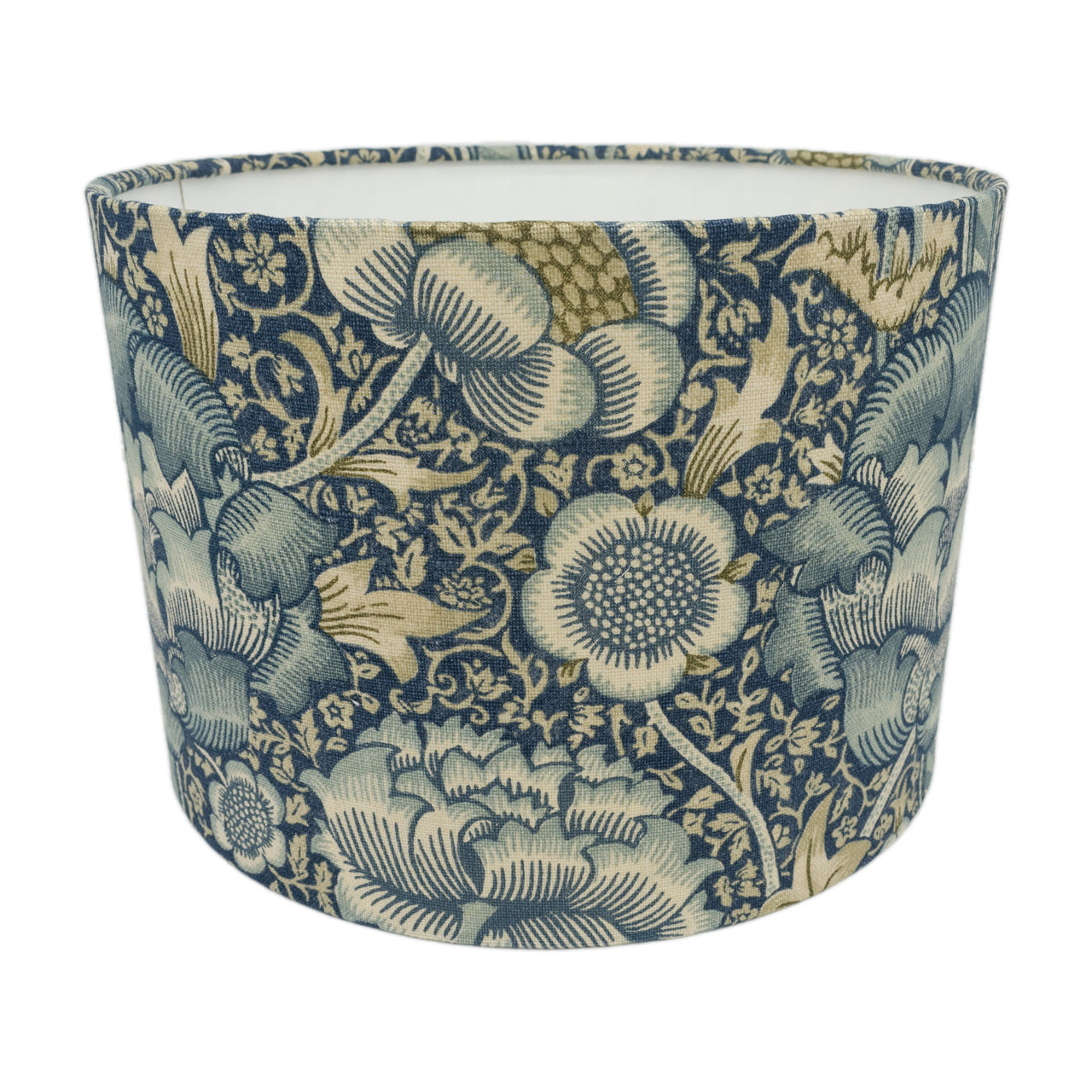 William Morris - Wandle - Blue / Stone - Lampshade - Ceiling Light -  Classic English Designer Florals - Handmade Home Décor