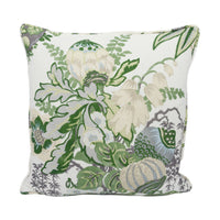 Thumbnail for Anna French x Thibaut - Fairbanks - Savoy Collection - Green and White - Stunning Floral Cushion Cover - Handmade Pillow Throw Luxury Home