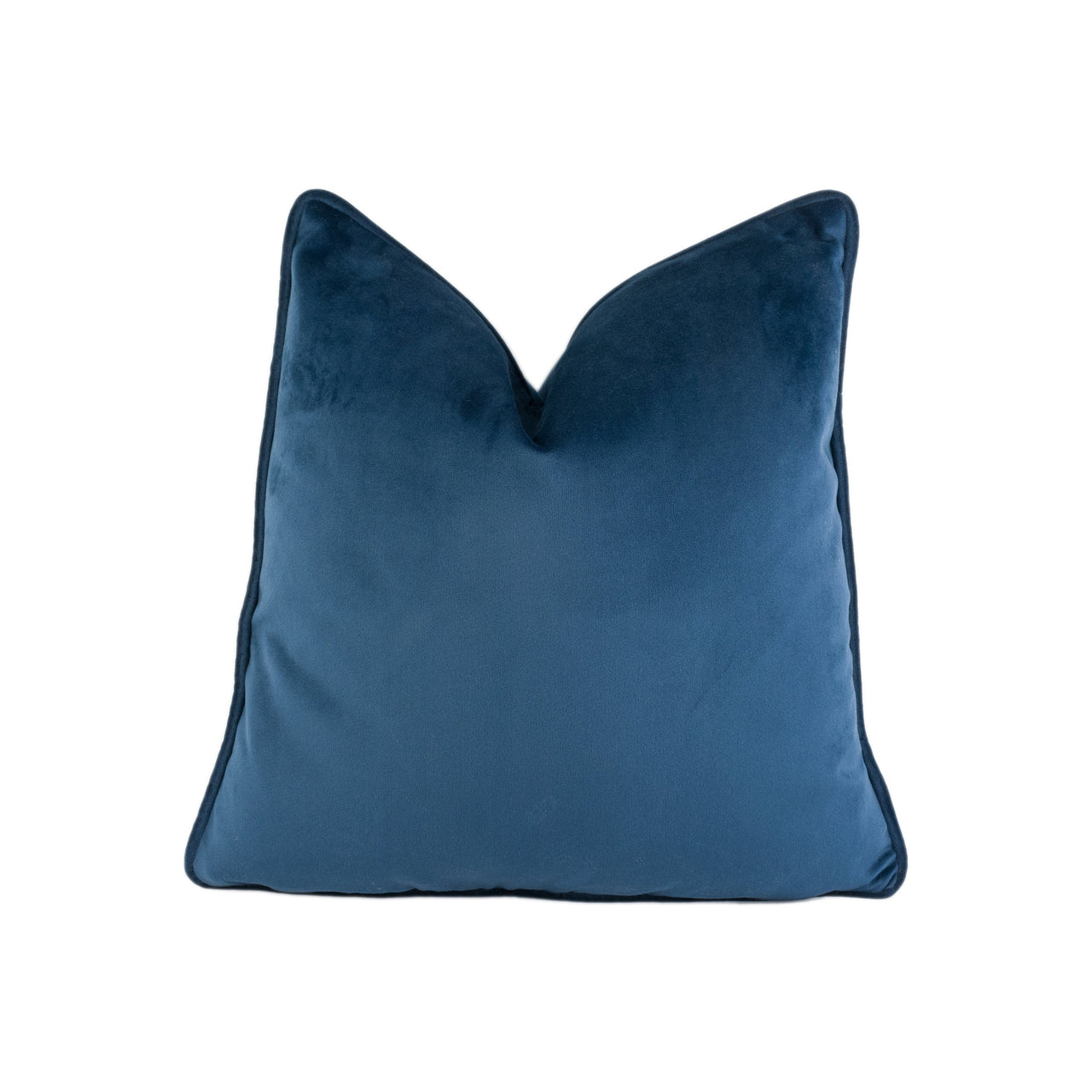 Stunning Plush Dark Blue Royal Velvet Cushion Cover - Handmade Throw Pillow - Designer Home Decor