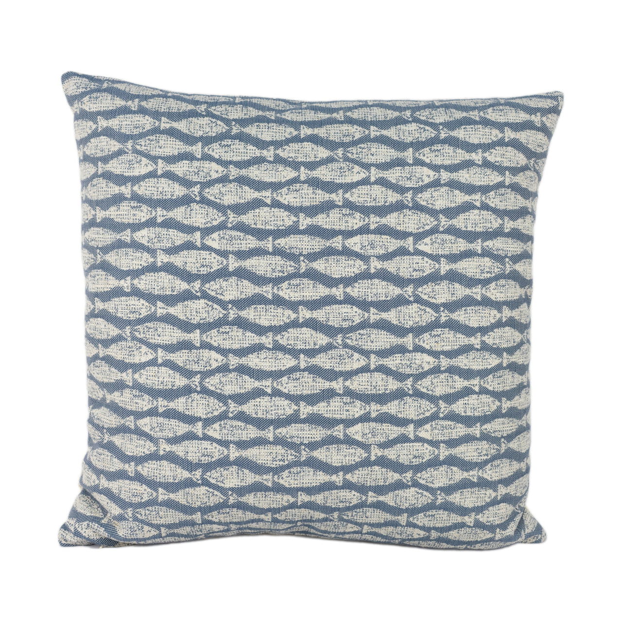 Scion - Samaki - Indigo - Playful Textured Fish Cushion Cover - Handmade Throw Pillow - Designer Pillow Cover Home Decor