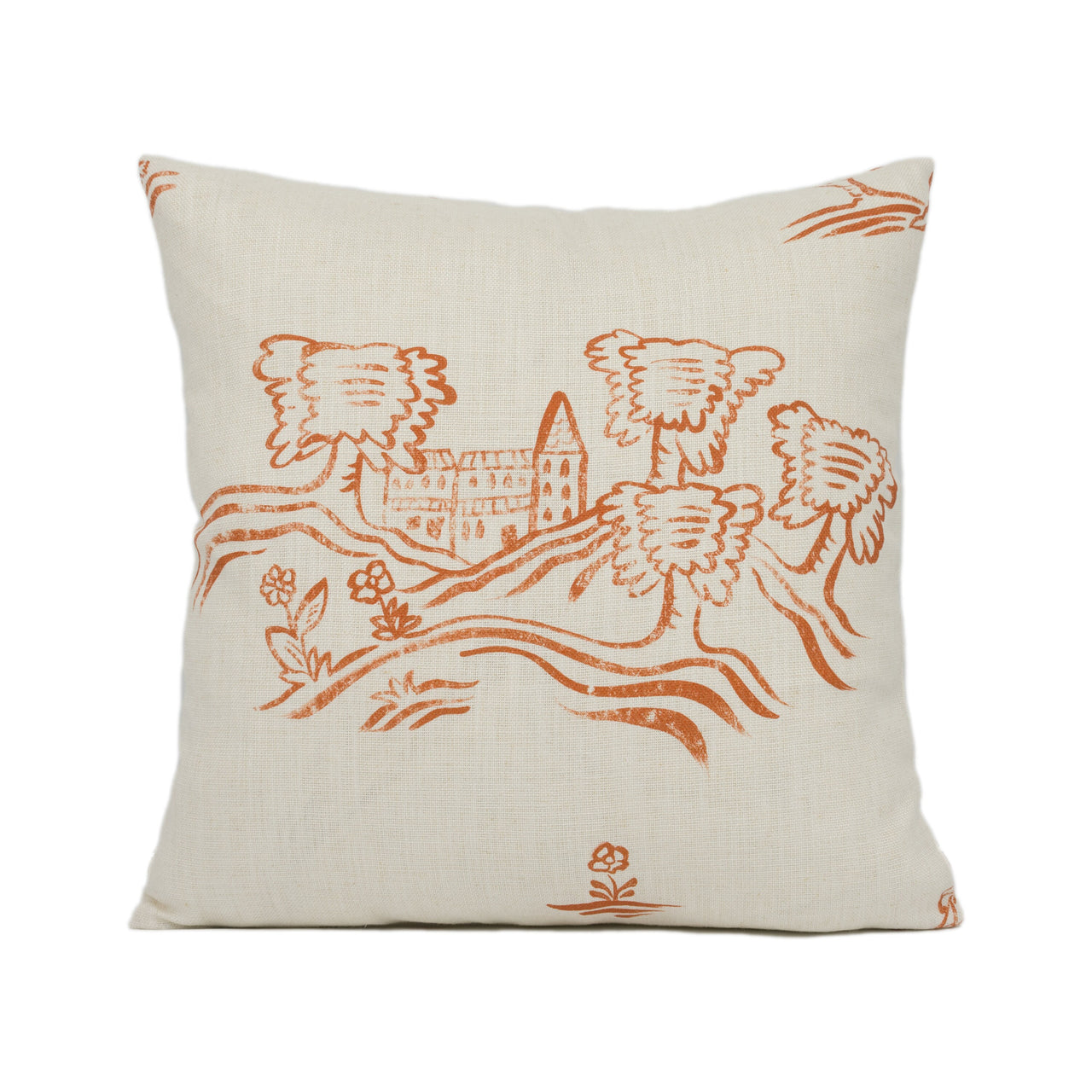 Andrew Martin - Friendly Folk - Melon Orange - Stunning Designer Cushion Cover Home Decor Throw Pillow