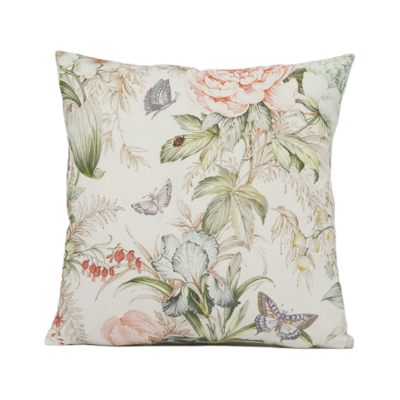 Prestigious - Botanical Hothouse - Peach Blossom - Whimsical Floral Cushion Cover - Handmade Throw Pillow - Designer Home Décor