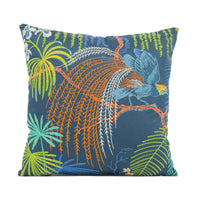 Thumbnail for Sanderson - Rain Forest Embroidery - Tropical Night - Exotic Embroidered Cushion Cover - Handmade Throw Pillow - Designer Home Décor