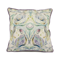 Thumbnail for Voyage - Netherton - Skylark - Striking Contrast Piped Watercolour Statement Cushion Cover - Handmade Throw Pillow - Designer Home Décor