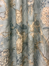 Thumbnail for Anna French Fabric - Thibaut - Villeneuve Aqua-  Made to Measure Curtains - Designer Drapery