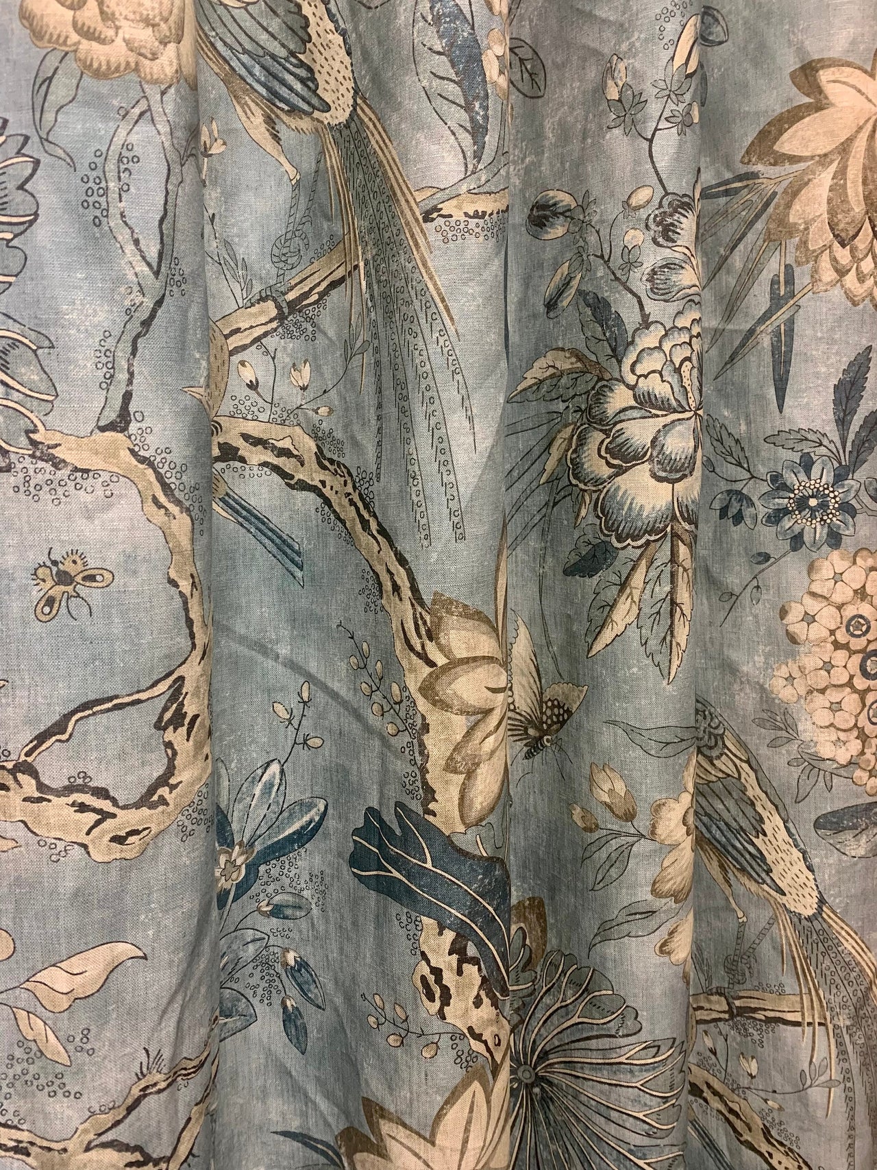 Anna French Fabric - Thibaut - Villeneuve Aqua-  Made to Measure Curtains - Designer Drapery