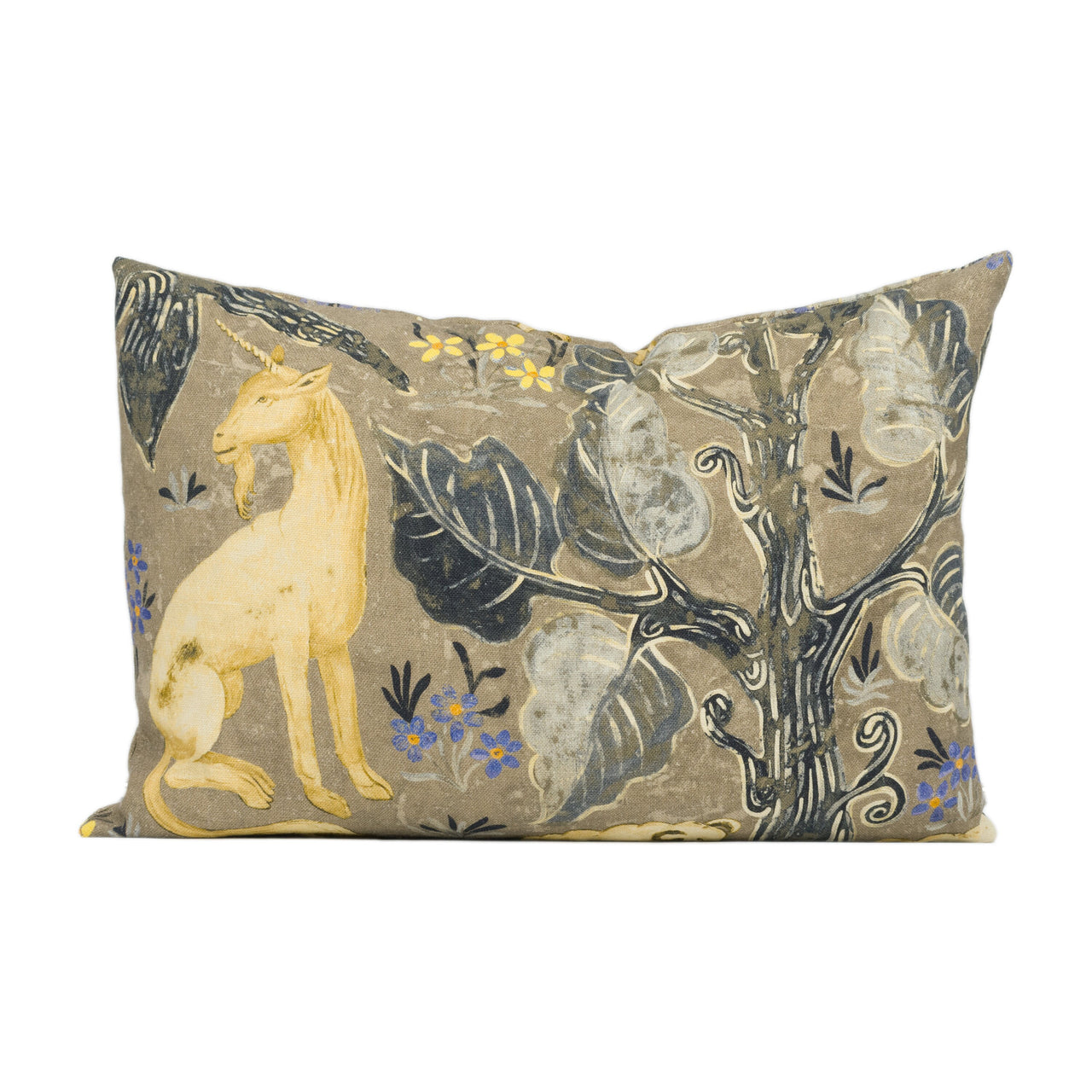 Zoffany - Arden - Pewter - Mid-Century British Tapestry Cushion Cover - Handmade Throw Pillow - Designer Home Décor