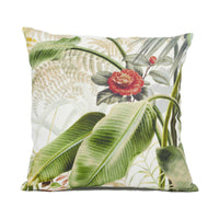 Thumbnail for Zoffany - Paradise Row - Evergreen - Exotic Tropical Floral Cushion Cover - Handmade Throw Pillow - Designer Home Décor