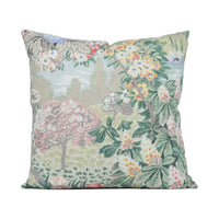 Thumbnail for Jane Churchill - Greenway - Soft Green / Pink - Beautiful Scenic Flora and Fauna Cushion Cover - Handmade Throw Pillow - Designer Home Décor