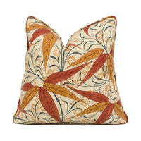 Thumbnail for William Morris - Bamboo - Russet / Siena - Colourful Autumnal Floral Plant Cushion Cover - Handmade Throw Pillow - Designer Home Décor