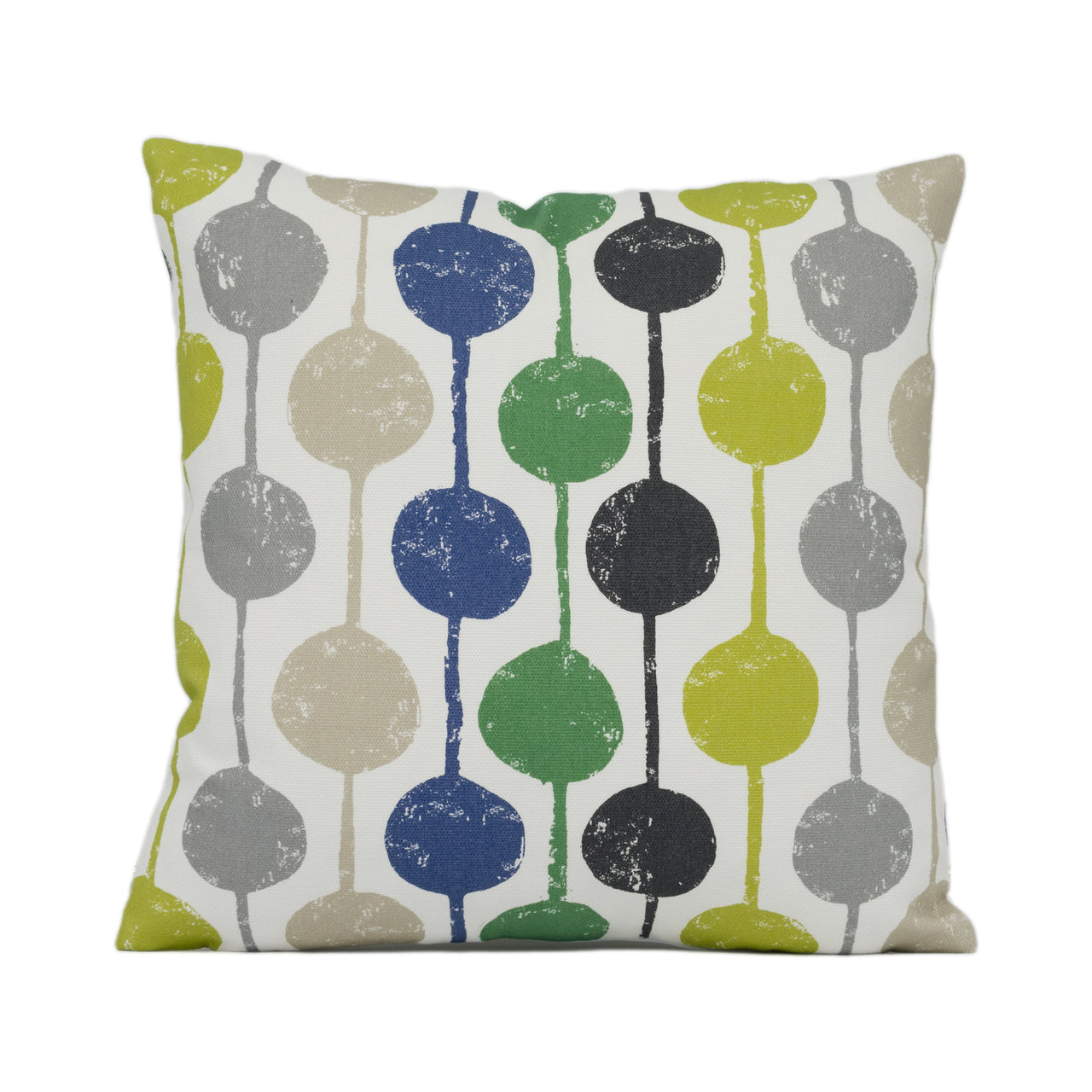 Scion - Taimi - Apple / Ivy / Slate - Cheerful Circles and Stripes Cushion Cover - Handmade Throw Pillow Designer Home Décor