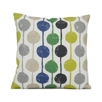 Thumbnail for Scion - Taimi - Apple / Ivy / Slate - Cheerful Circles and Stripes Cushion Cover - Handmade Throw Pillow Designer Home Décor