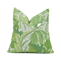 Thumbnail for William Morris - Acanthus - Leaf Green - Classic Scrolling Leaf Cushion Cover - Handmade Throw Pillow - Designer Home Décor