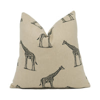 Thumbnail for Art of the Loom - Serengeti - Giraffe - Exotic Safari Wildlife Cushion Cover - Handmade Throw Pillow - Designer Home Décor