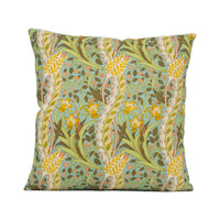 Thumbnail for William Morris - Daffodil - Cove Blue / Chocolate - Classic English Floral Cushion Cover - Handmade Throw Pillow - Designer Home Décor