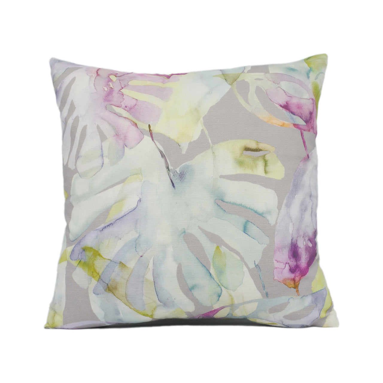 Voyage - Salvador - Summer - Watercolour Botanical Monstera Leaf Cushion Cover - Handmade Throw Pillow - Designer Home Décor