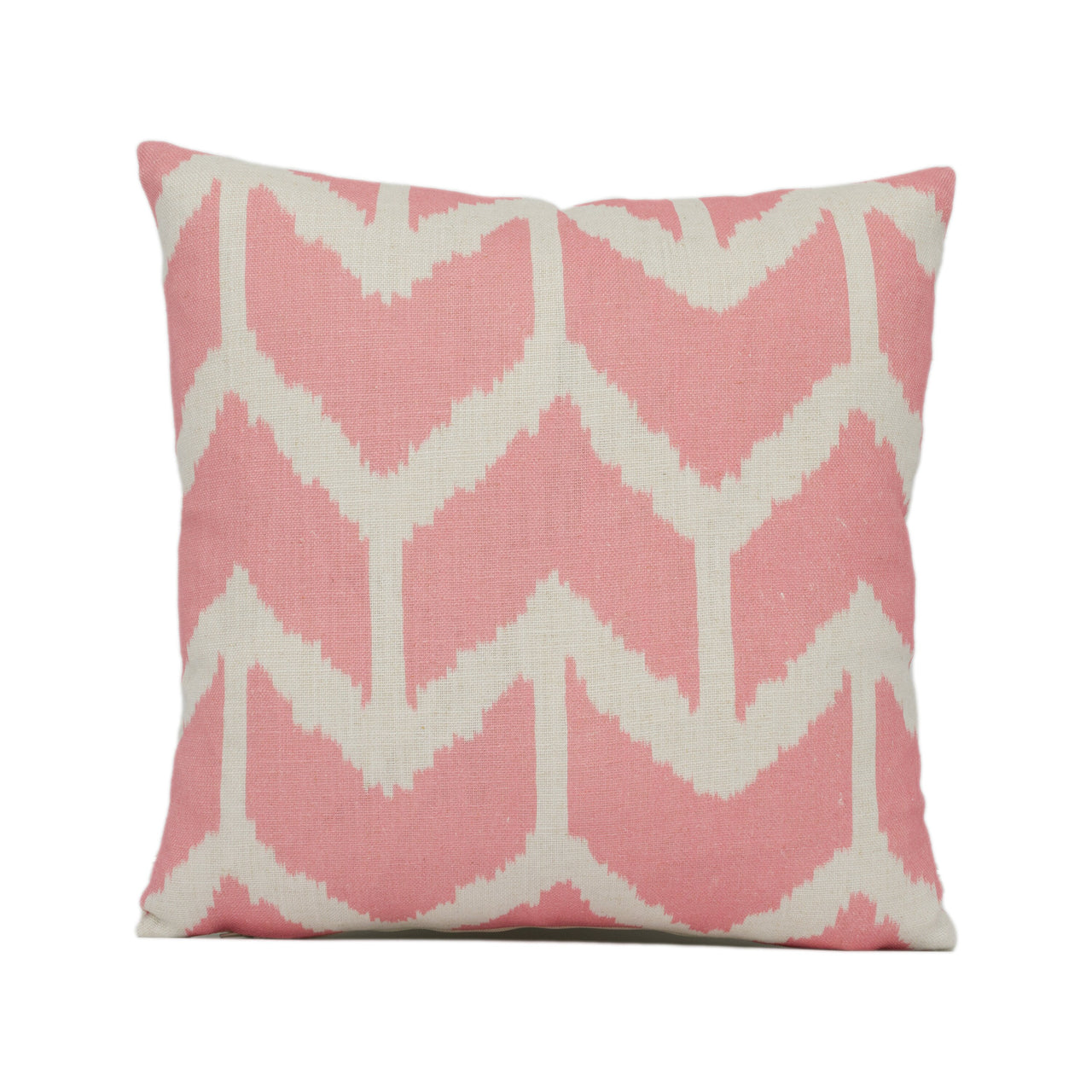 Andrew Martin - Togo - Pink - Ikat Chevron Print Cushion Cover - Handmade Throw Pillow - Designer Home Décor