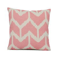 Thumbnail for Andrew Martin - Togo - Pink - Ikat Chevron Print Cushion Cover - Handmade Throw Pillow - Designer Home Décor