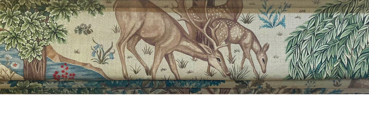 William Morris - The Brook - Tapestry Linen - Made To Measure Professionally Made Roman Blind