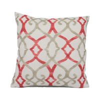 Thumbnail for Jane Churchill - Colefax and Fowler - Silwood - Red - Striking Trellis Print Cushion Cover - Handmade Throw Pillow Designer Home Décor