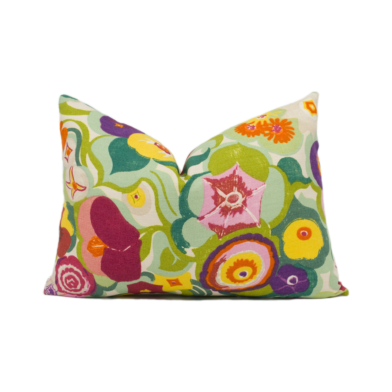 Baker Lifestyle - Zinnia - Mauve / Damson / Spring - Funky Bright Floral Cushion Cover - Handmade Throw Pillow - Designer Home Décor