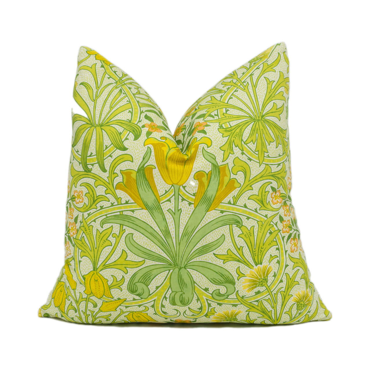 Ben Pentreath for William Morris - Woodland Weeds - Sap Green - Floral Cushion Cover - Handmade Throw Pillow - Designer Home Décor